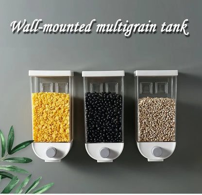 Wall-Mounted Multi-Grain Dispenser – Freshness & Organization for Your Kitchen!